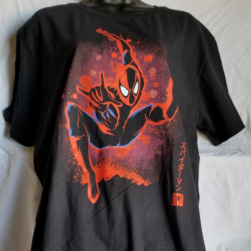 Shirt punch Spiderman graphic tee size L